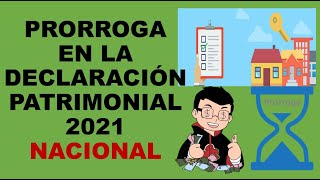 Soy Docente PRORROGA EN LA DECLARACIÓN PATRIMONIAL 2021 [upl. by Iohk89]