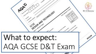 AQA GCSE DampT Exam  What to expect [upl. by Enelec]