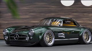 MercedesBenz 300SL Restomod by Jon Sibal Crazy luxury sports car FIRST LOOK Exterior [upl. by Say]