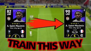 Saint Maximin Training Tutorial  Max level rating  efootball 23 mobile ❤️short [upl. by Nymrak]