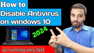 How to Turn off windows Antivirus on windows 10 Windows Defender Permanently Disable 2024 Method [upl. by Derk]