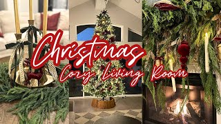 CHRISTMAS DECORATE WITH ME 2024  CHRISTMAS LIVING ROOM DECOR  CHRISTMAS DECORATIONS 2024 [upl. by Eaj]