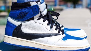 BEST REPLICA  UA SNEAKER JOrdan 1 Fragment Travis Scott On Feet amp Review GD BATCH from COCO [upl. by Iphigenia]