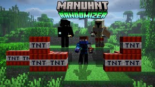 Leonidas vs 2 łowców  REWANŻ Minecraft Manhunt Randomizer [upl. by Charo]