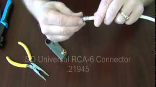 How Do I Connect RG6 to RCA with Compression Connector directconnect howto series [upl. by Burley]