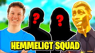 🔴 Jeg Spiller Fortnite med GoldenJs HEMMELIGE SQUAD [upl. by Ainahs725]