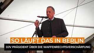 Klare Worte DJV Präsident Helmut DammannTamke zur geplanten Waffenrechtsverschärfung der Ampel [upl. by Venetis567]