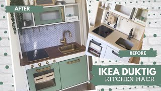 MODERN IKEA PLAY KITCHEN MAKE OVER  Duktig IKEA Kitchen Hack  DIY [upl. by Rickard]