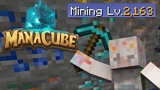 ManaCube Skyblock  How to Level Up Mining McMMO FAST  Minecraft [upl. by Siradal]