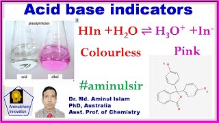 AcidBase indicator or pH indicator II Why does indicator change colour [upl. by Klarika766]