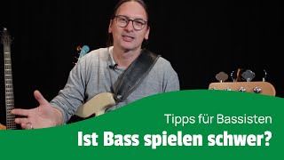 Wie schwer ist Bass spielen Bassgitarre lernen für Anfänger [upl. by Ettolrahs]