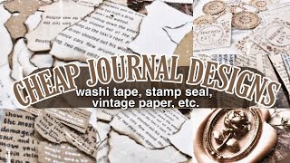 7 DIY JOURNAL DESIGNS🥀 journaling on a budget  chinderella [upl. by Nosretep]