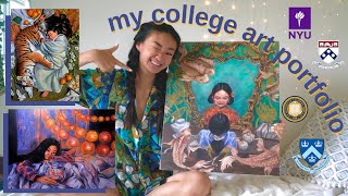 my accepted art portfolio columbia upenn nyu tufts  tips for u [upl. by Kcinomod927]