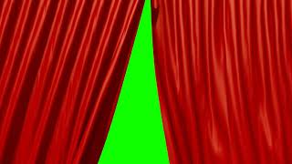 Curtains opening and closing animation green screen FREE download [upl. by Stanfield]