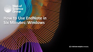 How to use EndNote X9 in six minutes Windows [upl. by Ettereve]