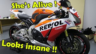 Rebuilding A Crashed 2013 Honda CBR 1000RR Part 6 [upl. by Anahsahs]