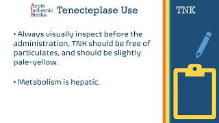 Tenecteplase Use In Acute Ischemic Stroke [upl. by Korns]