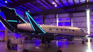 Electroluminescent paint on Embraer Praetor 500 amp 600  Paint With Light Solutions [upl. by Dachia]