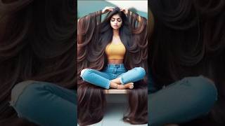 My Super Long Hairs Secret 😃 Must watch longhair viralshort [upl. by Eserrehs286]