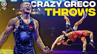 5 Minutes of Crazy GrecoRoman Wrestling Throws [upl. by Belda]