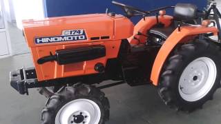 Minitractor Hinomoto 4x4 con cultivador y tercer punto [upl. by Anehsuc706]