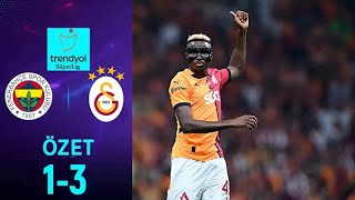 Fenerbahçe  Galatasaray 13 MAÇ ÖZETİ  Süper Lig  202425 [upl. by Ahsimet]