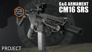 GampG CM16 SRS Airsoft Gun Rifle SetUp  CS Airsoft [upl. by Adrea]