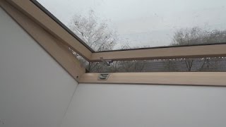 Rain On Roof Window Sounds For Sleeping Relaxing  Glass Skylight Water Drops Downpour Ambience [upl. by Enymzaj]