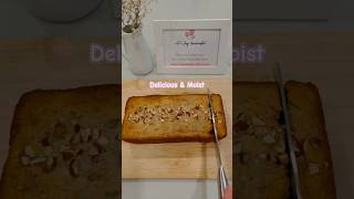 Easy Banana Nut Bread Recipe No Egg No Machine shortsfeed bananabread [upl. by Airot]