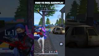 Fake vs real gameplay funny freefire [upl. by Etta86]