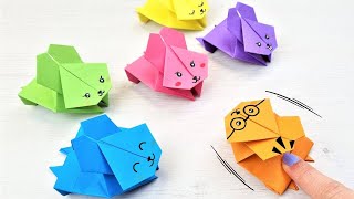 🐇 Cómo hacer un Conejo de papel saltarín – Origami fácil [upl. by Icyaj]