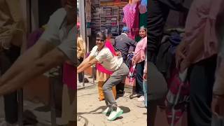 Chikna chamela🤣Dancing Dancing🤣Crazy Dance in Public😳 shortsvideo​ youtubeshorts​ youtubers​ [upl. by Treiber]