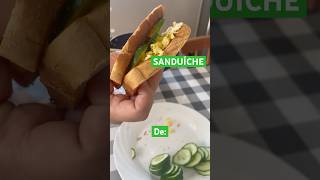 SANDUÍCHE DE PEPINO SANDUÍCHE SAUDÁVEL 😋🫶🏼deusestanocomandosempre receitas [upl. by Cloris257]