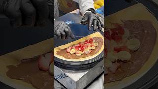 Crepe Street Food food foodie streetfood foodlover crepe seoul koreanfood korea foodblogger [upl. by Aitenev]