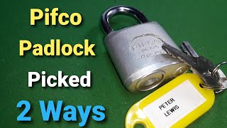 338 Lock Picking a Pifco Padlock 2 Ways [upl. by Eylk]