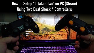 How to play It Takes Two on PC with two Dual Shock 4 controllers [upl. by Ayalat]