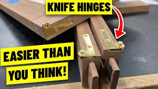 How to Install Knife Hinges  Perfect Every Time [upl. by Nirrok]