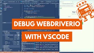 Debugging WebdriverIO Tests in VSCode [upl. by Lekkim511]