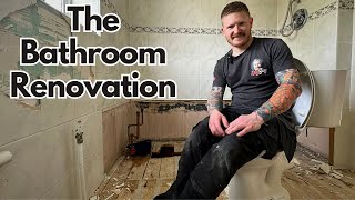 How to Renovate a Bathroom  The Complete Process Part 1 [upl. by Corvin]