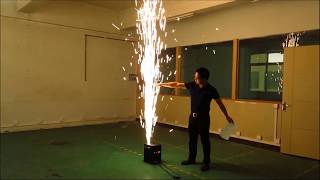 Sparcticindoor cold spark fountaincold pyro fireworks machine [upl. by Elohcim]