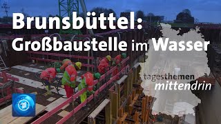 Brunsbüttel Großbaustelle auf dem Wasser  tagesthemen mittendrin [upl. by Bobbie]