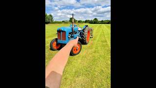 Old Fordson Diesel Major Tractor Working in The Field agri [upl. by Benedikta]