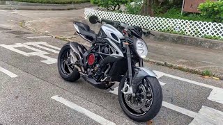 MV AGUSTA BRUTALE 800 RR SCS MV Agusta Corse Trio Titanium Exhaust Sound Walkaround Pure Sound [upl. by Nyrmak]