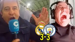 ¡QUÉ PARTIDAZO Así narró el Real Madrid 33 Manchester City en Tiempo de Juego COPE [upl. by Shabbir]