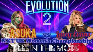 WWE 2K22 AWE Universe Asuka vs Lacey Evans NXT UK Title match at Evolution 2  Feelin The Mode [upl. by Helban]