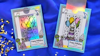 Magic Colour Slider Birthday Card Tutorial [upl. by Nahn442]