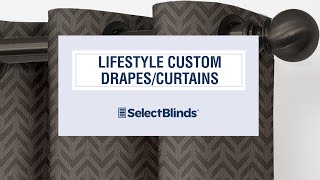 Lifestyle Custom DrapesCurtains from SelectBlindscom [upl. by Anoli864]