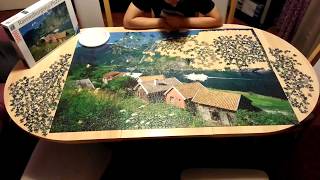 Ravensburger puzzle 3000  Sognefjord Norwegen  Time lapse [upl. by Walke]