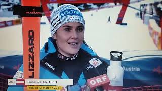 Franziska Gritsch Interview Sölden 2024 [upl. by Puri]