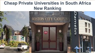 CHEAP PRIVATE UNIVERSITIES IN SOUTH AFRICA NEW RANKING [upl. by Hueston904]